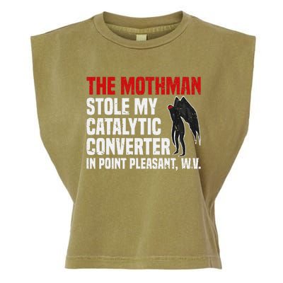 The Mothman Stole My Catalytic Converter In Point Vintage Garment-Dyed Women's Muscle Tee