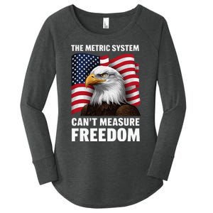 The Metric System CanT Measure Freedom Women's Perfect Tri Tunic Long Sleeve Shirt