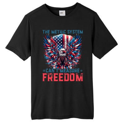 The Metric System CanT Measure Freedom Eagle Meme Tall Fusion ChromaSoft Performance T-Shirt