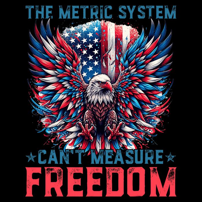 The Metric System CanT Measure Freedom Eagle Meme Mousepad
