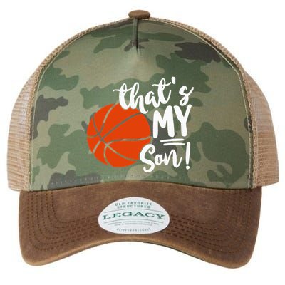 ThatS My Son Basketball Lovers Gifts For Mom Or Dad Legacy Tie Dye Trucker Hat