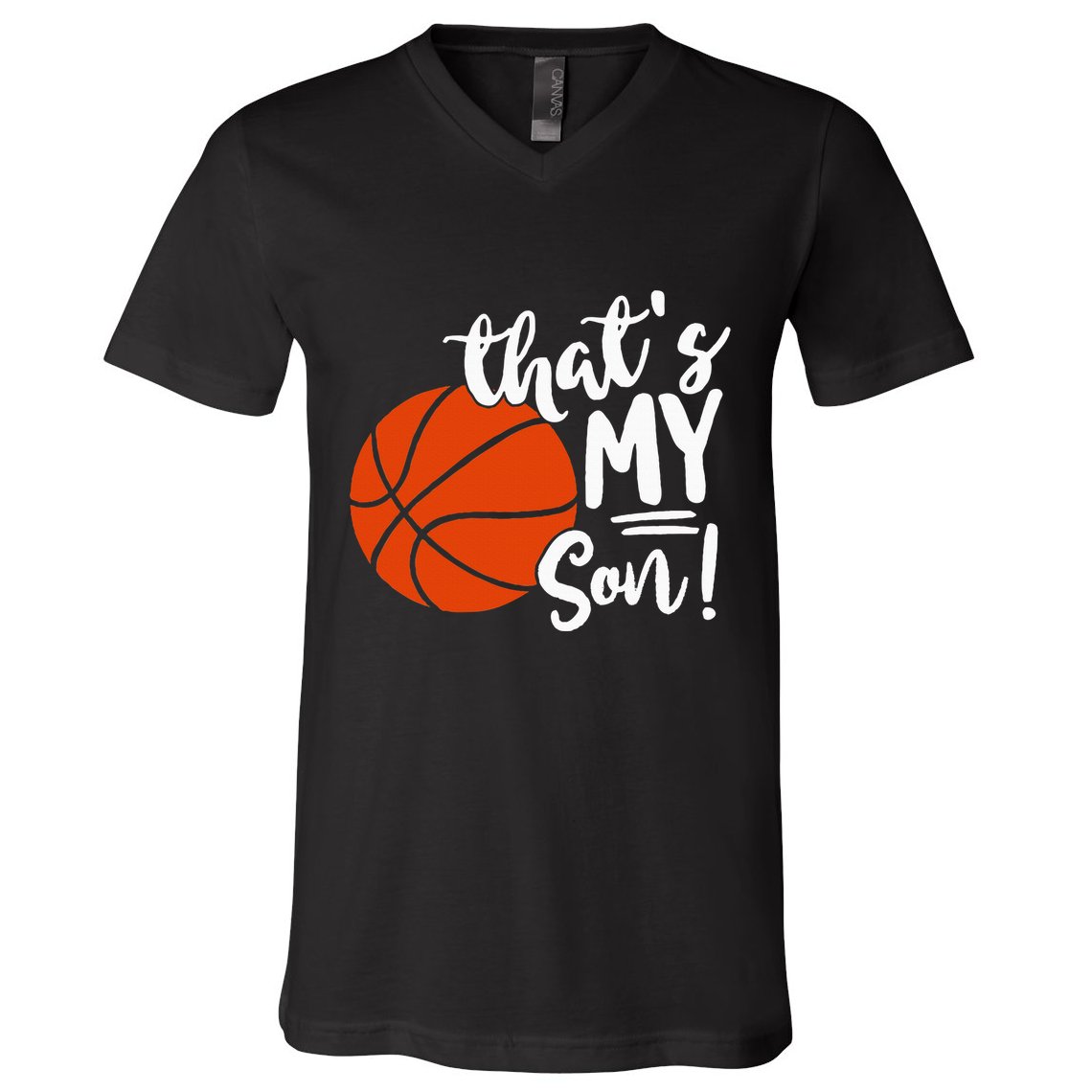 ThatS My Son Basketball Lovers Gifts For Mom Or Dad V-Neck T-Shirt