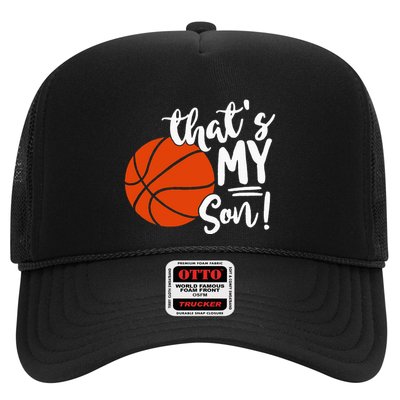 ThatS My Son Basketball Lovers Gifts For Mom Or Dad Trucker Hat