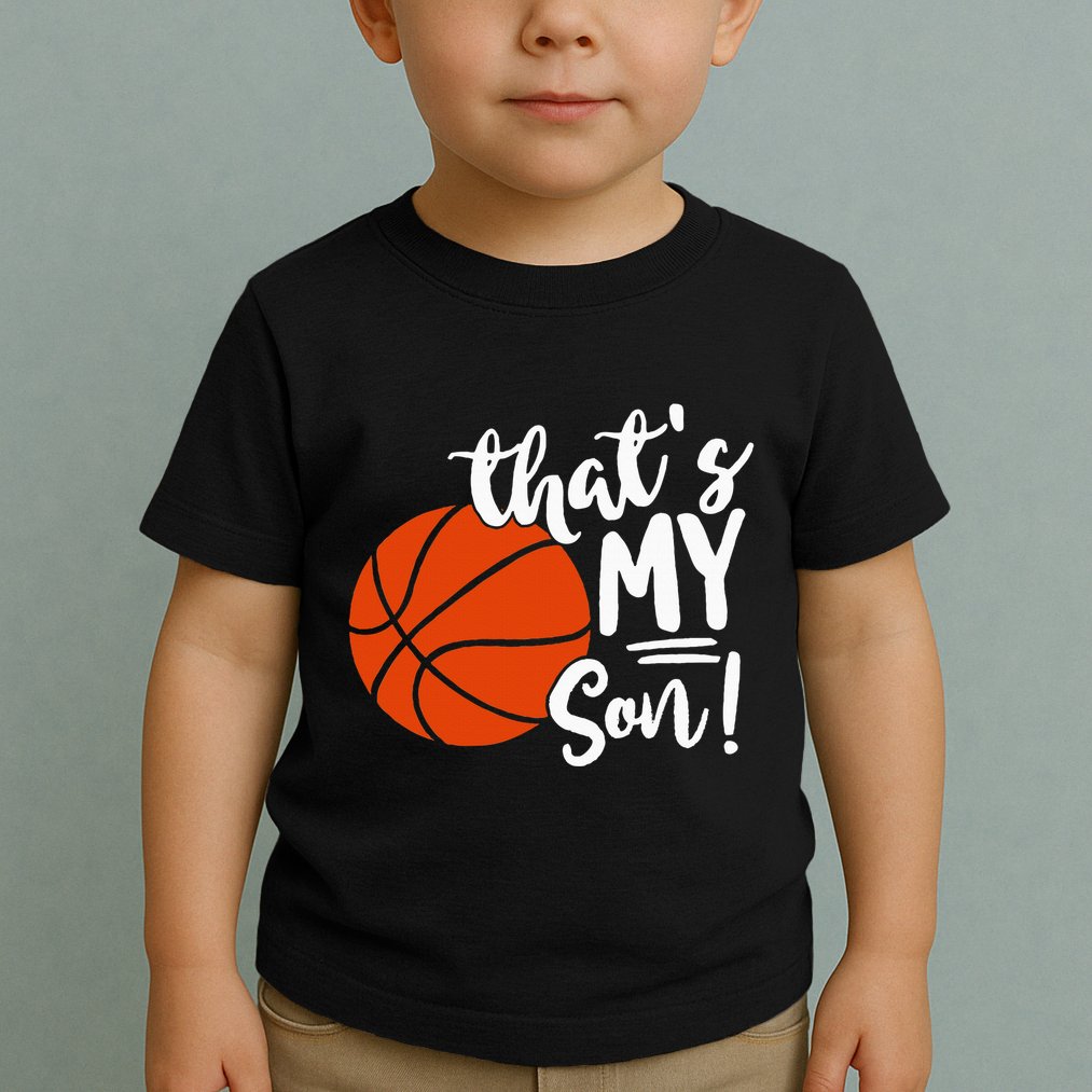 ThatS My Son Basketball Lovers Gifts For Mom Or Dad Toddler T-Shirt