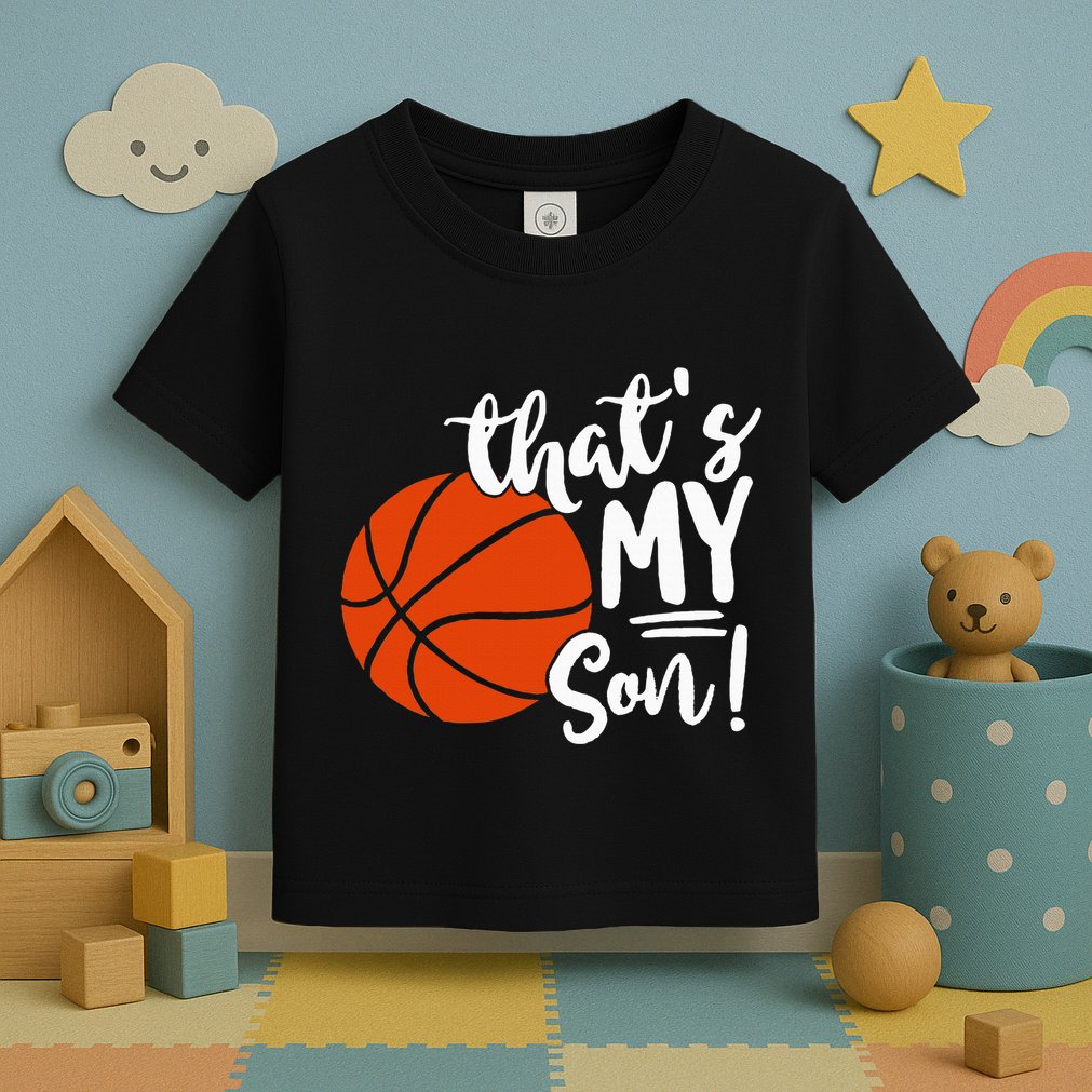 ThatS My Son Basketball Lovers Gifts For Mom Or Dad Toddler T-Shirt