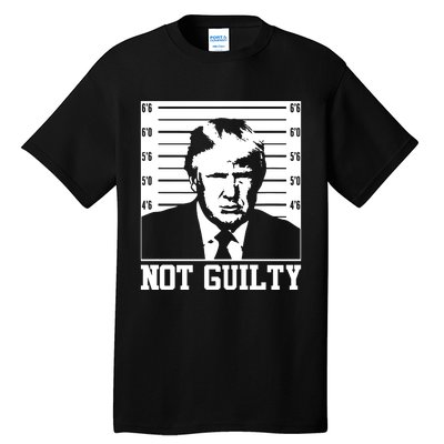 Trump Mug Shot, Trump Not Guilty Pro Trump Supporter Tall T-Shirt