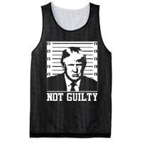 Trump Mug Shot, Trump Not Guilty Pro Trump Supporter Mesh Reversible Basketball Jersey Tank