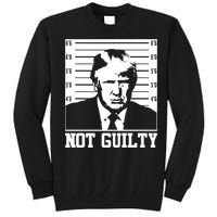 Trump Mug Shot, Trump Not Guilty Pro Trump Supporter Tall Sweatshirt