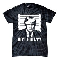 Trump Mug Shot, Trump Not Guilty Pro Trump Supporter Tie-Dye T-Shirt