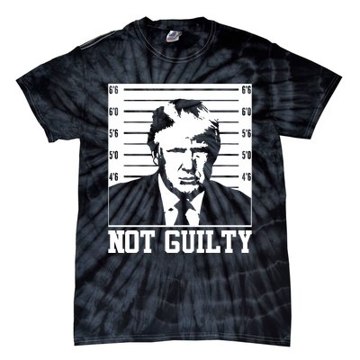 Trump Mug Shot, Trump Not Guilty Pro Trump Supporter Tie-Dye T-Shirt