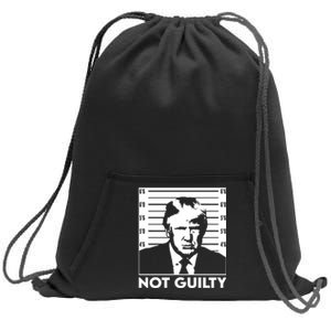 Trump Mug Shot, Trump Not Guilty Pro Trump Supporter Sweatshirt Cinch Pack Bag