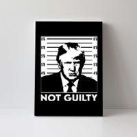 Trump Mug Shot, Trump Not Guilty Pro Trump Supporter Canvas