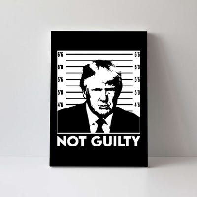 Trump Mug Shot, Trump Not Guilty Pro Trump Supporter Canvas