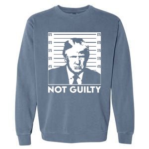 Trump Mug Shot, Trump Not Guilty Pro Trump Supporter Garment-Dyed Sweatshirt