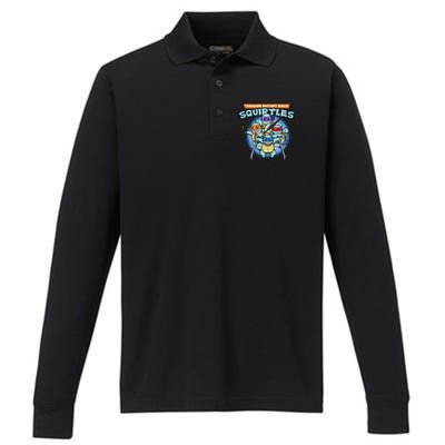 Teenage Mutant Squirtles Performance Long Sleeve Polo