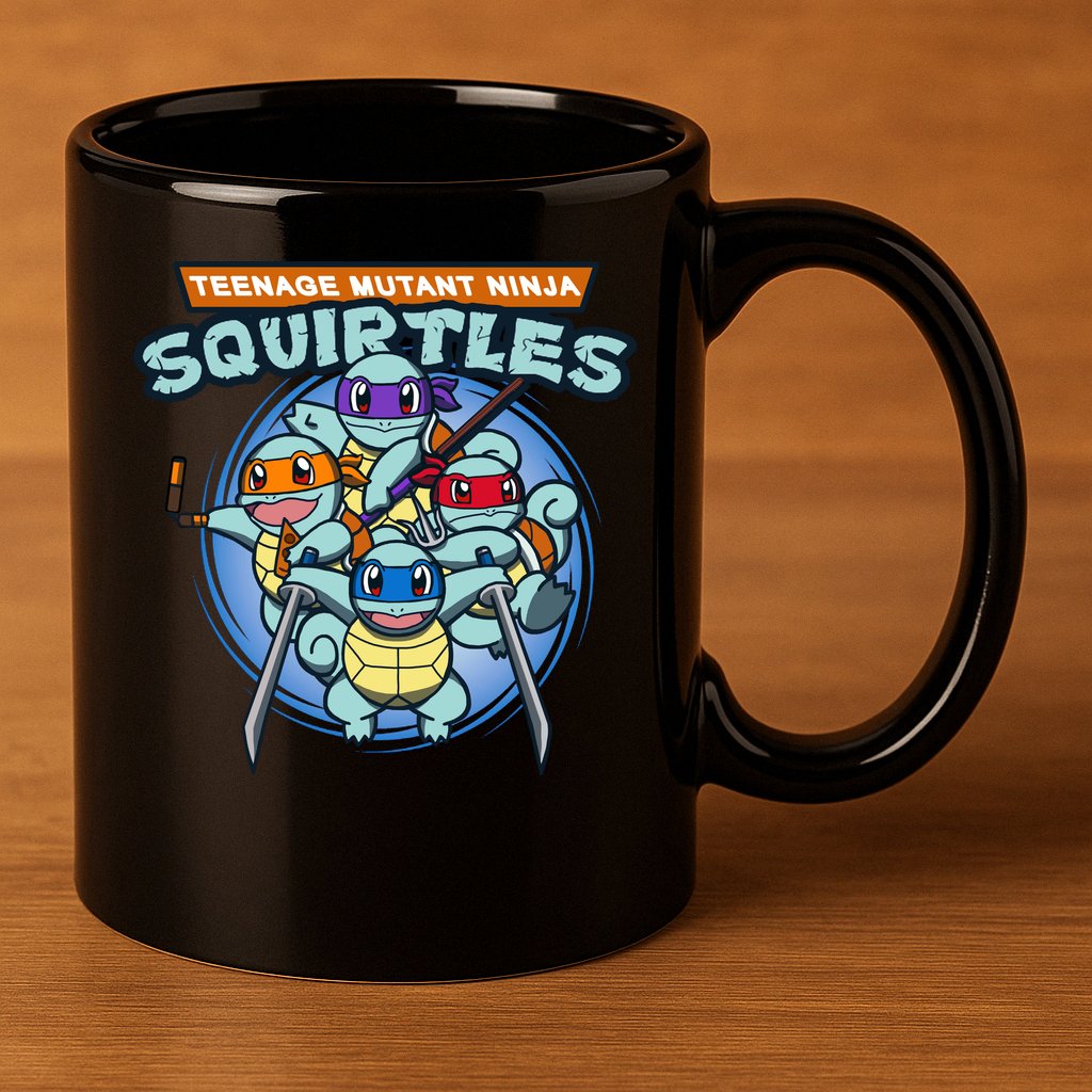 Teenage Mutant Squirtles 11oz C Handle Ceramic Mug