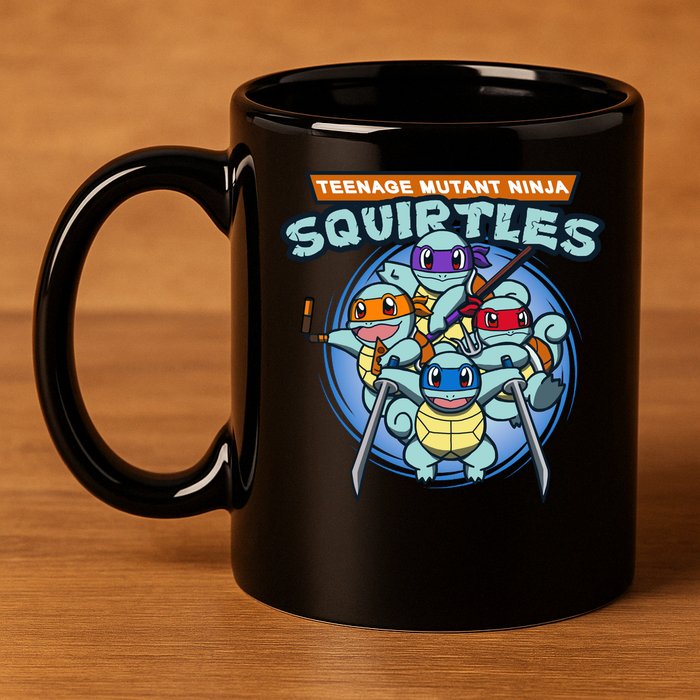 Teenage Mutant Squirtles 11oz C Handle Ceramic Mug