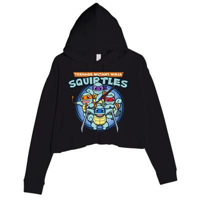 Teenage Mutant Squirtles Crop Fleece Hoodie