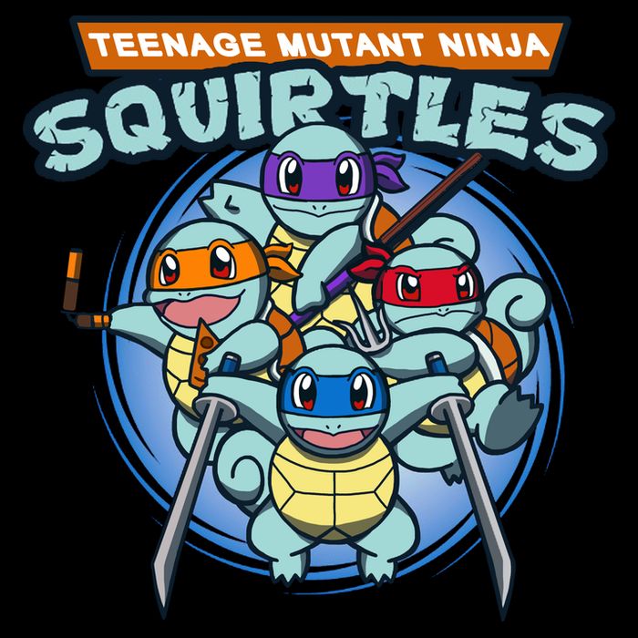 Teenage Mutant Squirtles Kids Colorblock Raglan Jersey