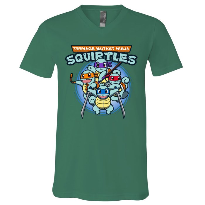 Teenage Mutant Squirtles V-Neck T-Shirt