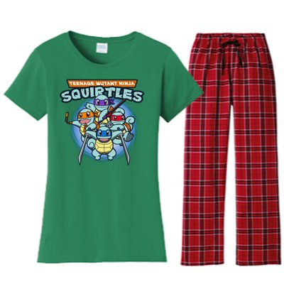 Teenage Mutant Squirtles Women's Flannel Pajama Set