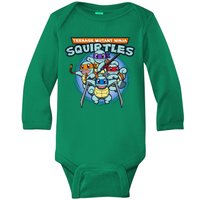 Teenage Mutant Squirtles Baby Long Sleeve Bodysuit