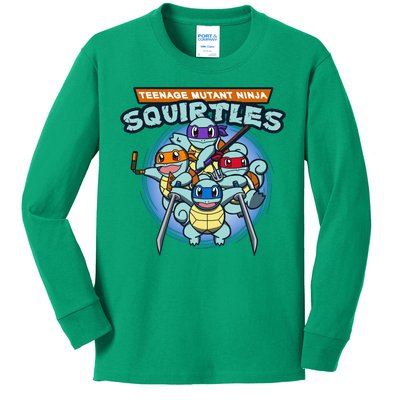 Teenage Mutant Squirtles Kids Long Sleeve Shirt