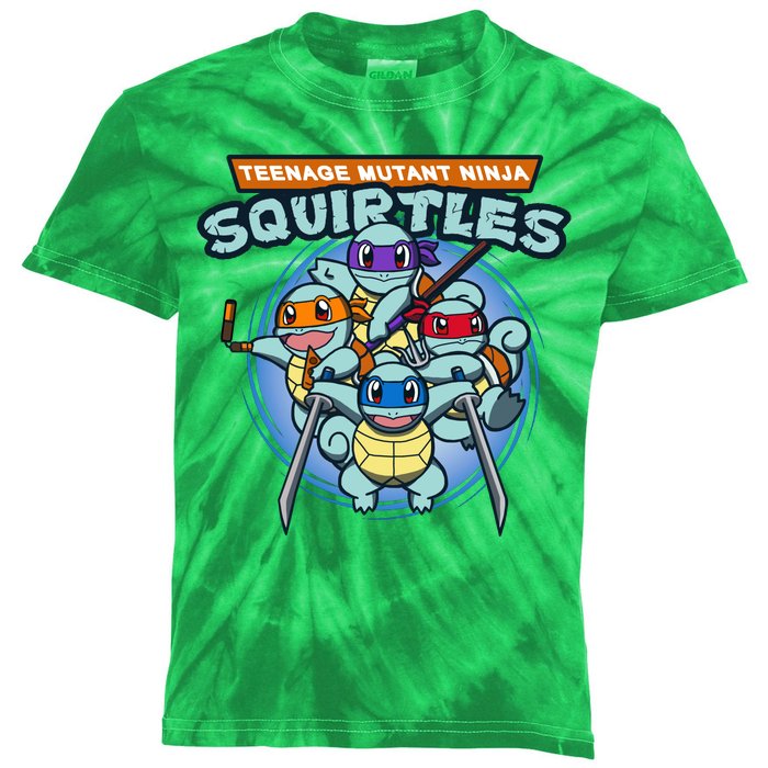 Teenage Mutant Squirtles Kids Tie-Dye T-Shirt