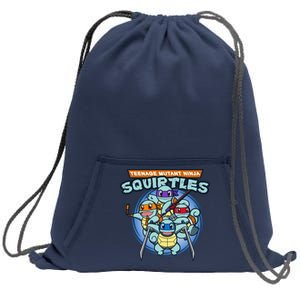 Teenage Mutant Squirtles Sweatshirt Cinch Pack Bag