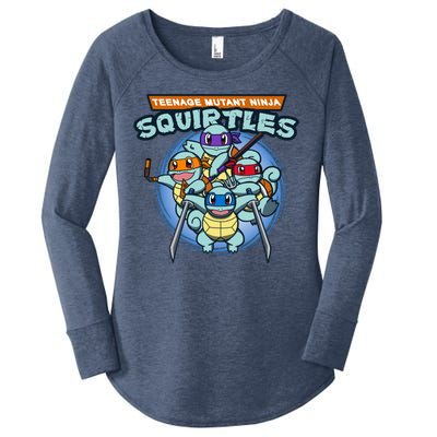 Teenage Mutant Squirtles Women's Perfect Tri Tunic Long Sleeve Shirt