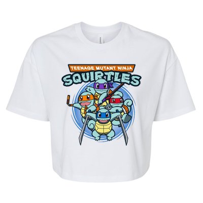 Teenage Mutant Squirtles Bella+Canvas Jersey Crop Tee