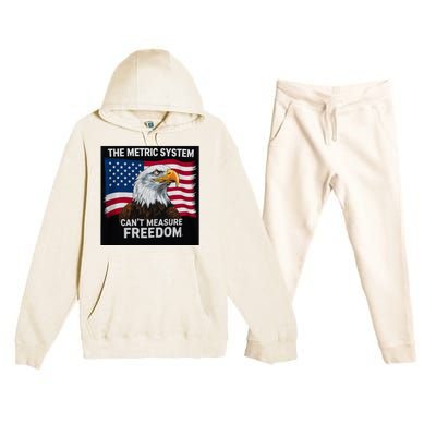 The Metric System CanT Measure Freedom Premium Hooded Sweatsuit Set