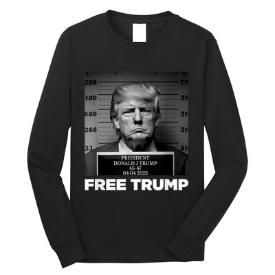 Trump Mugshot 2024 President Legend Trump never surrender Long Sleeve Shirt