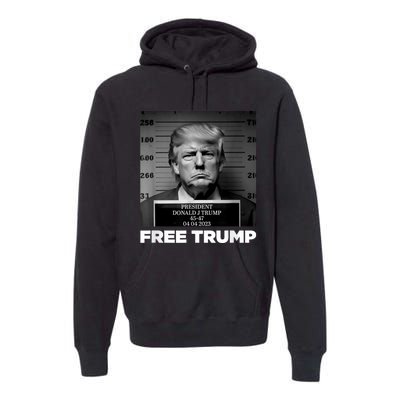 Trump Mugshot 2024 President Legend Trump never surrender Premium Hoodie