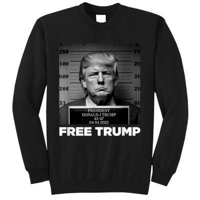 Trump Mugshot 2024 President Legend Trump never surrender Tall Sweatshirt