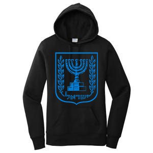 Temple Menorah Sevenbranched Candelabrum Judaism Israel Women's Pullover Hoodie