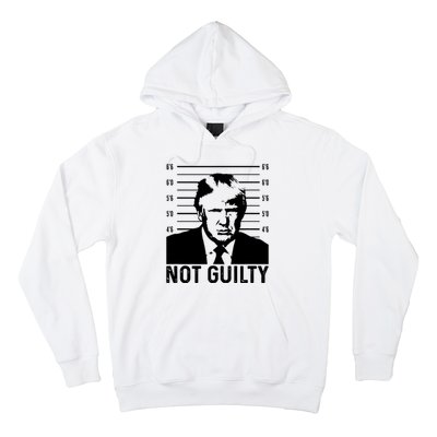 Trump Mug Shot, Trump Not Guilty Pro Trump Supporter Hoodie