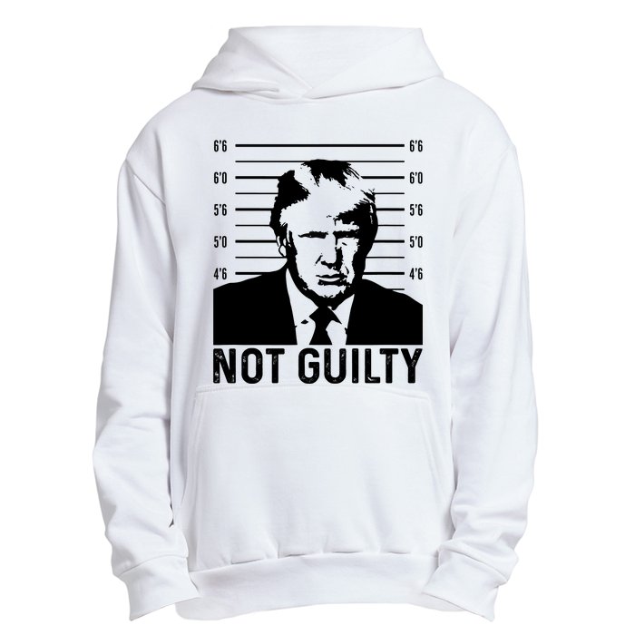 Trump Mug Shot, Trump Not Guilty Pro Trump Supporter Urban Pullover Hoodie