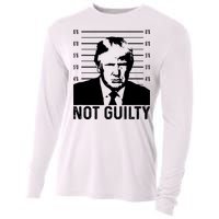 Trump Mug Shot, Trump Not Guilty Pro Trump Supporter Cooling Performance Long Sleeve Crew