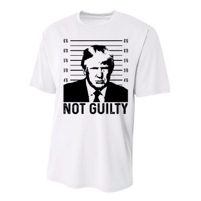 Trump Mug Shot, Trump Not Guilty Pro Trump Supporter Performance Sprint T-Shirt