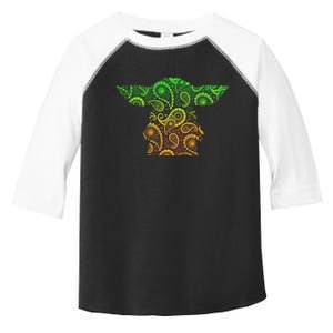 Teardrop Mandala Silhouette Alien Forest Dark Background Toddler Fine Jersey T-Shirt