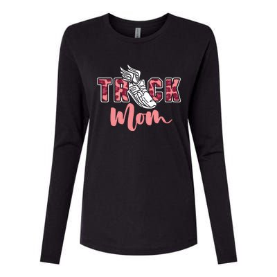 Track Mom Sprinting Marathon Track And Field Runner Womens Cotton Relaxed Long Sleeve T-Shirt