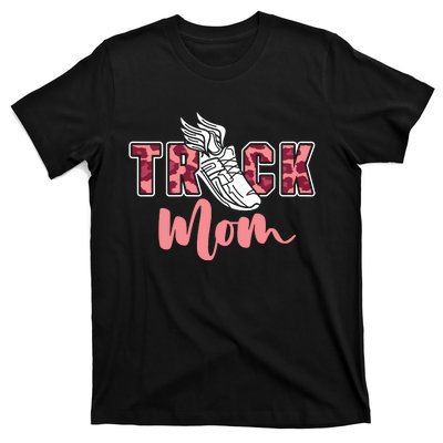 Track Mom Sprinting Marathon Track And Field Runner T-Shirt