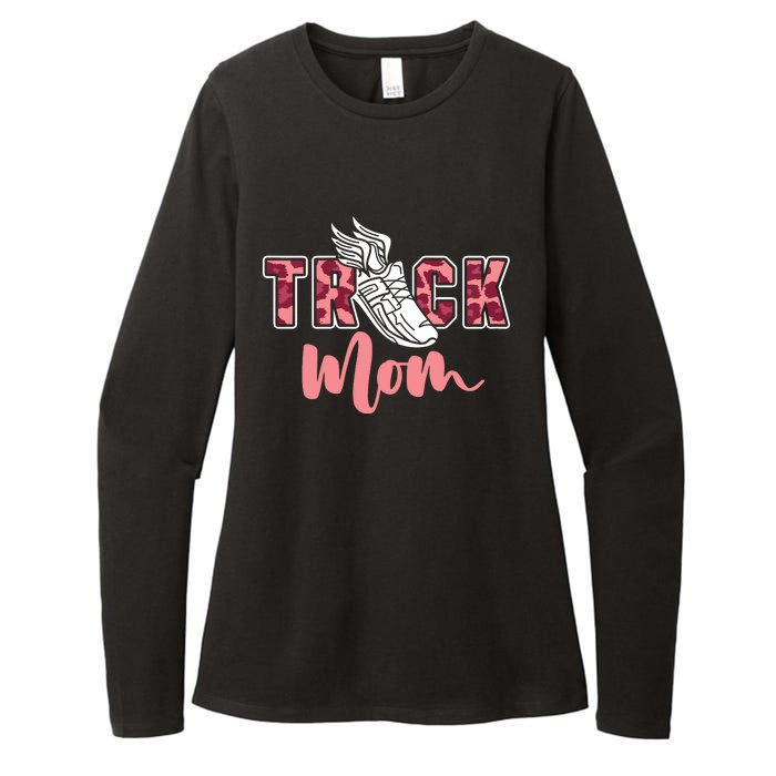 Track Mom Sprinting Marathon Track And Field Runner Womens CVC Long Sleeve Shirt