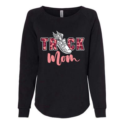 Track Mom Sprinting Marathon Track And Field Runner Womens California Wash Sweatshirt