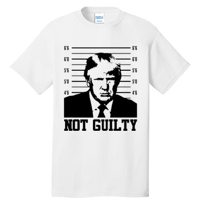 Trump Mug Shot, Trump Not Guilty Pro Trump Supporter Tall T-Shirt