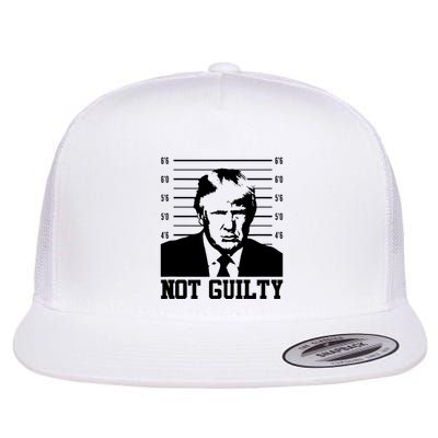Trump Mug Shot, Trump Not Guilty Pro Trump Supporter Flatbill Hat