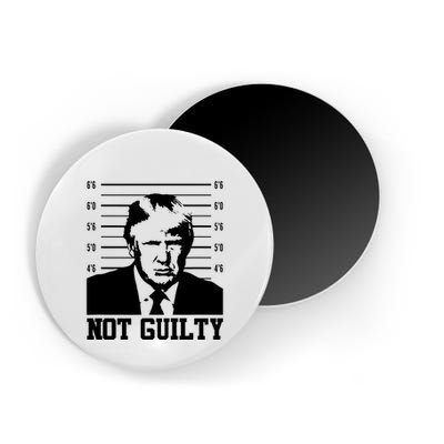 Trump Mug Shot, Trump Not Guilty Pro Trump Supporter Magnet