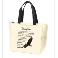 To My Son Eagle Sometimes Its Hard To Find Words Gift From Mom To Son Zip Tote Bag
