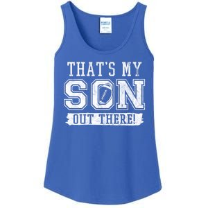 Thats My Son Out There Football Parent Ladies Essential Tank